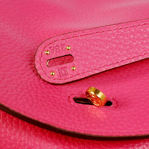 High Quality Replica Hermes Lindy 30CM Havanne Handbags 1057 Peach Leather Golden Hardware